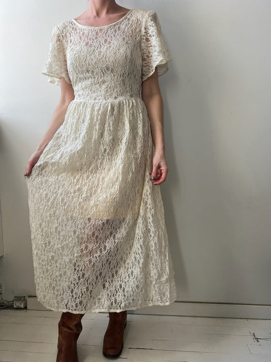 Sheer Lace Dress