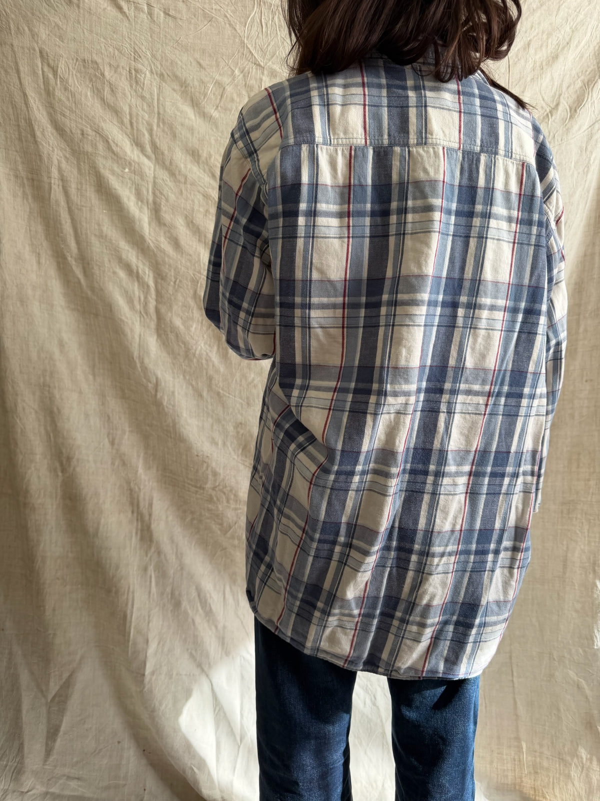 Blue + Red Plaid Shirt