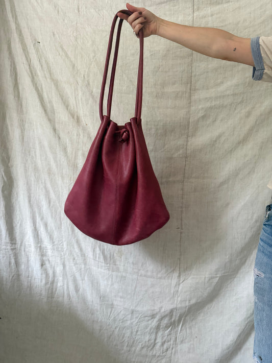 Wine Colored Shoulder Bag