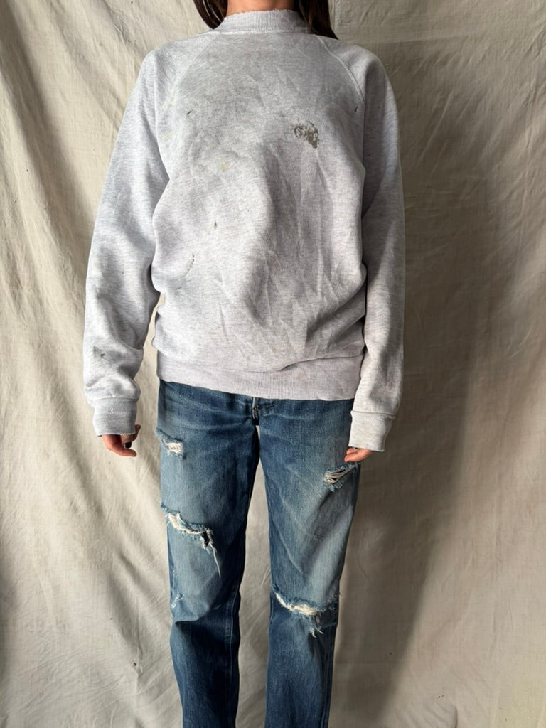 Light Grey Painters Crewneck