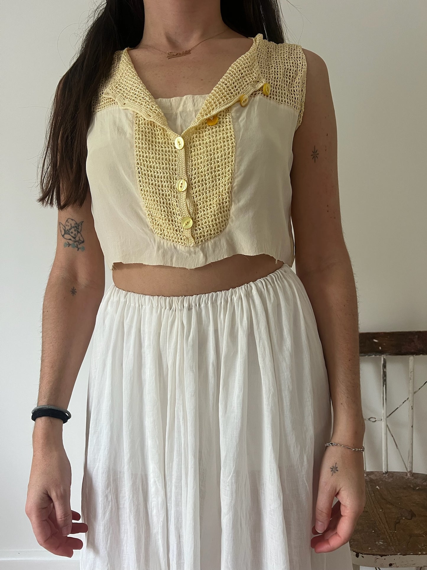 Baby Yellow Crocheted Tank