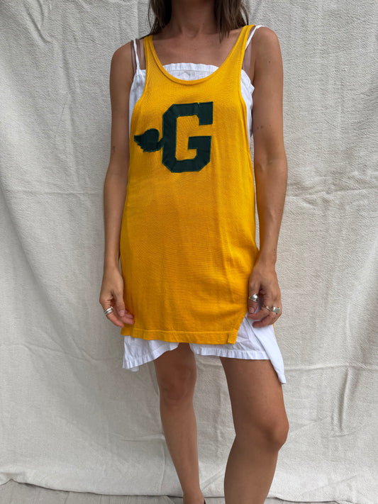 Yellow Varsity “G” Tank