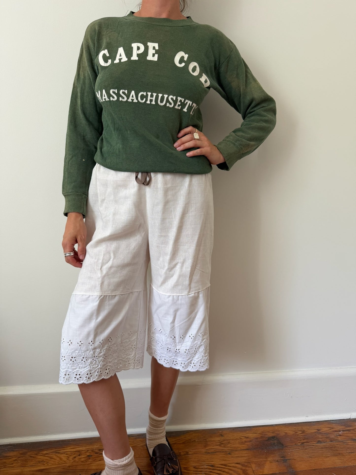 Green Cape Cod Sun Faded Crewneck