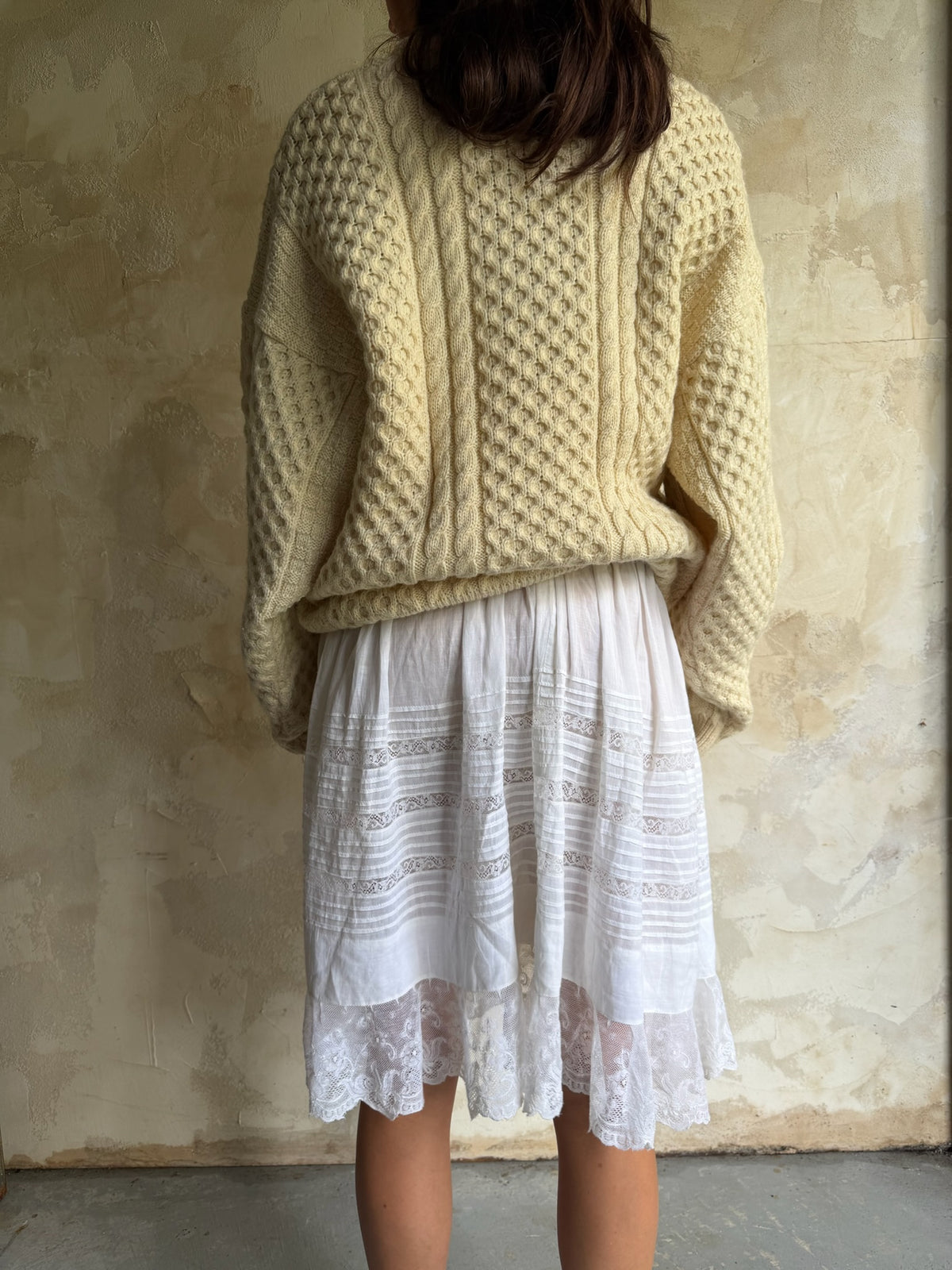 Irish Wool Fisherman Sweater