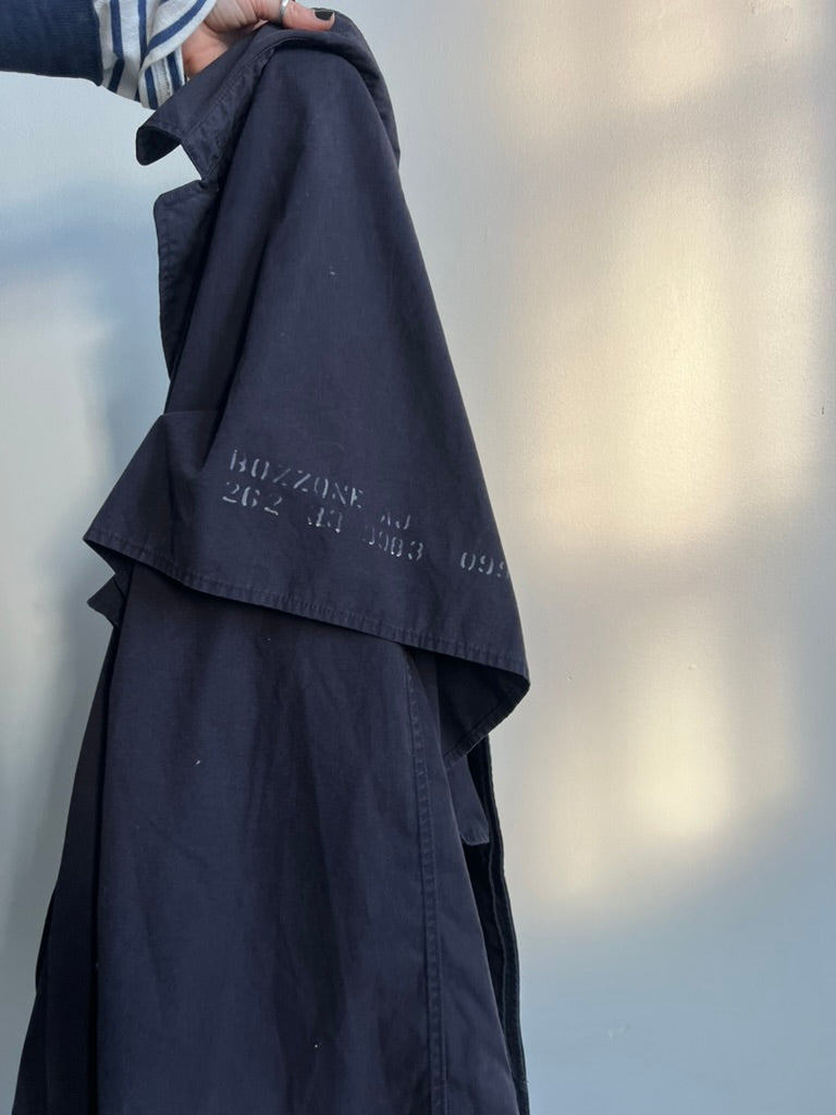 Miltary Navy Trench Coat