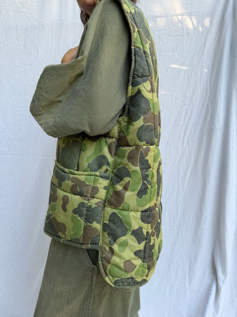 Faded Camo Puffer Vest