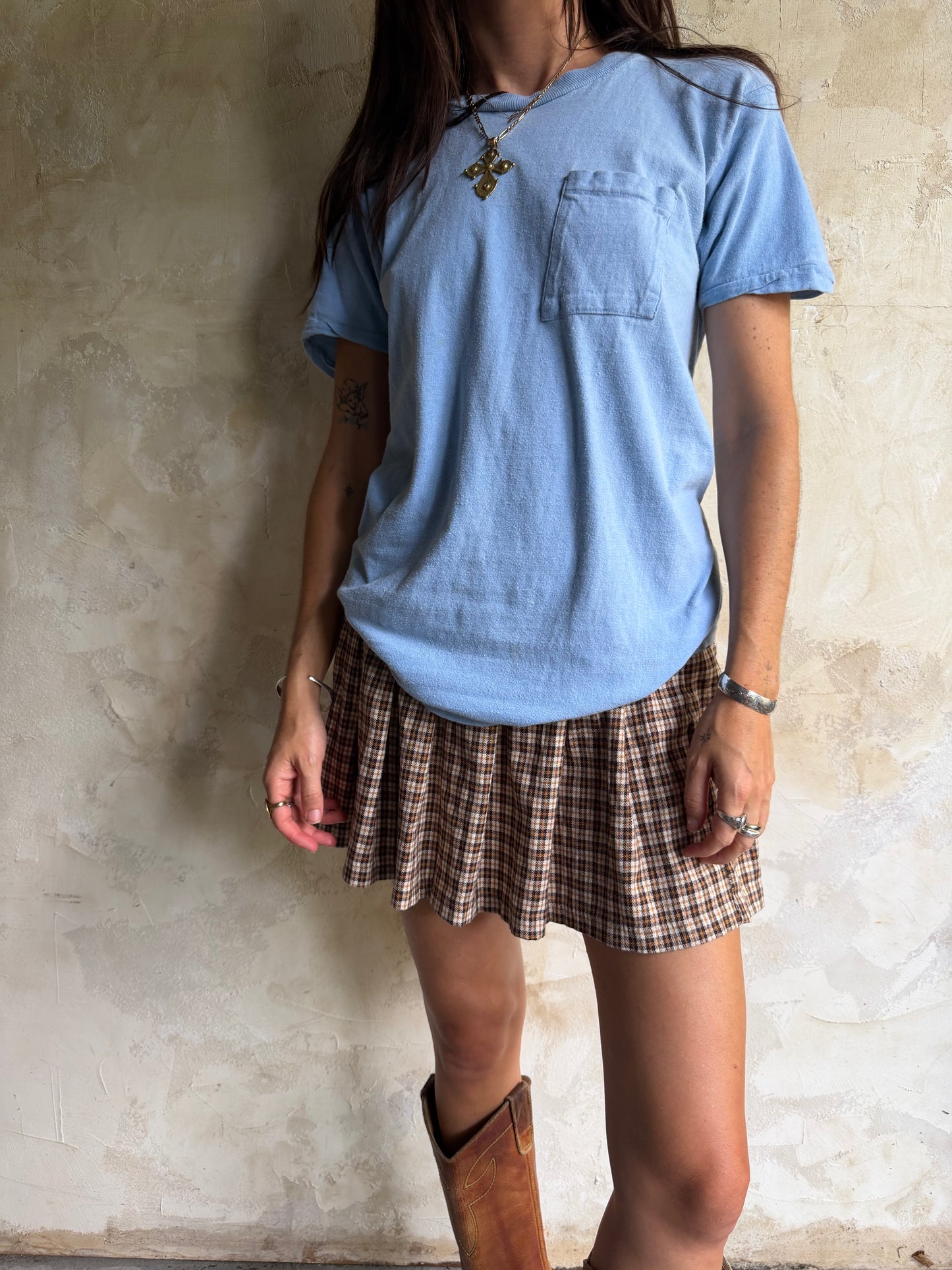 Sky Blue Pocket Tee