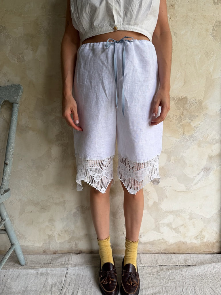 Handmade Crochet Lace Short Bloomers