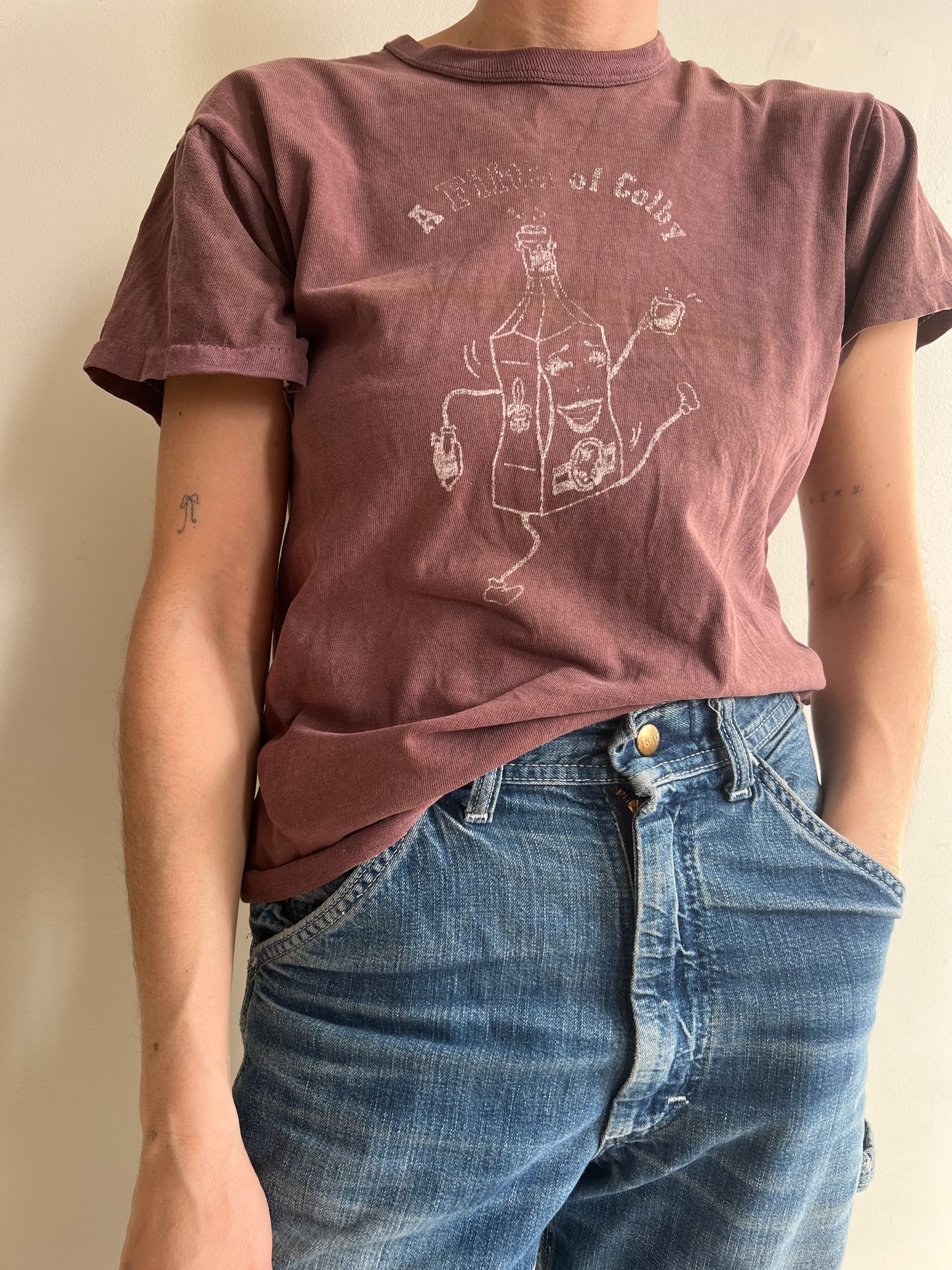 Faded Brown Graphic Tee