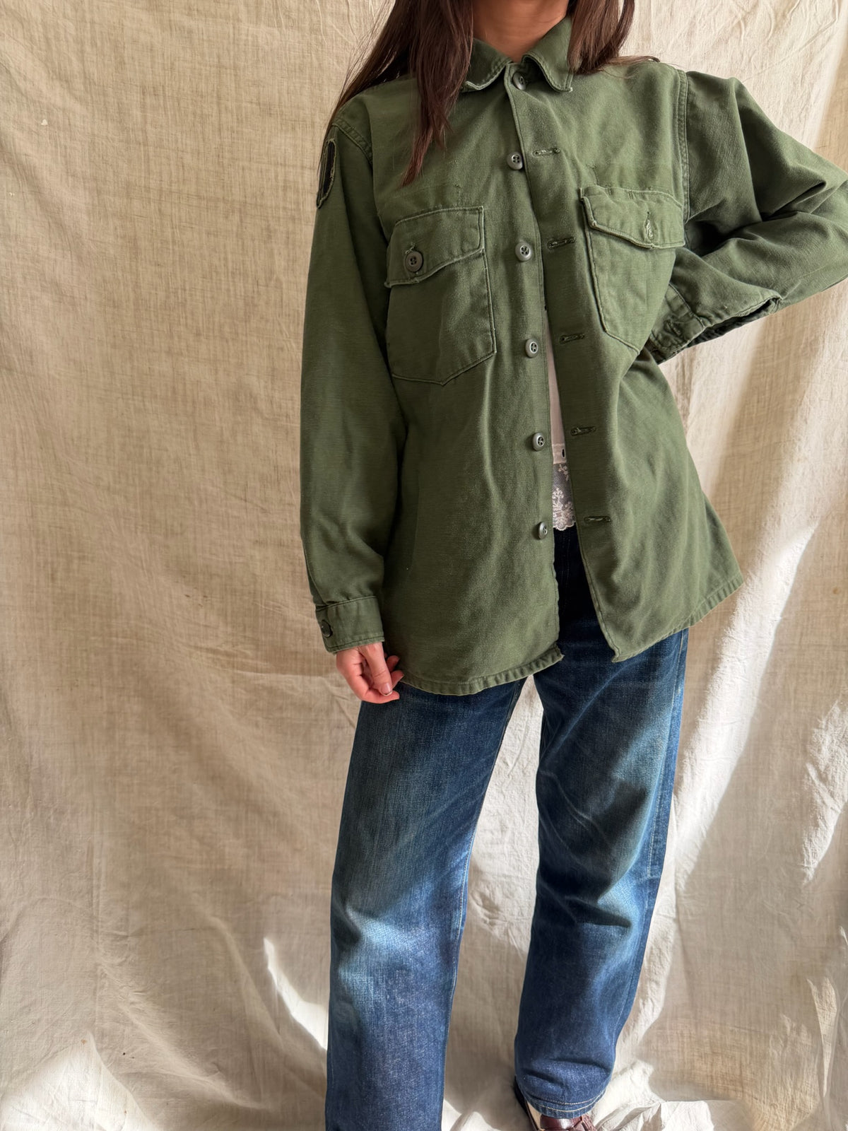 Military Green Shacket