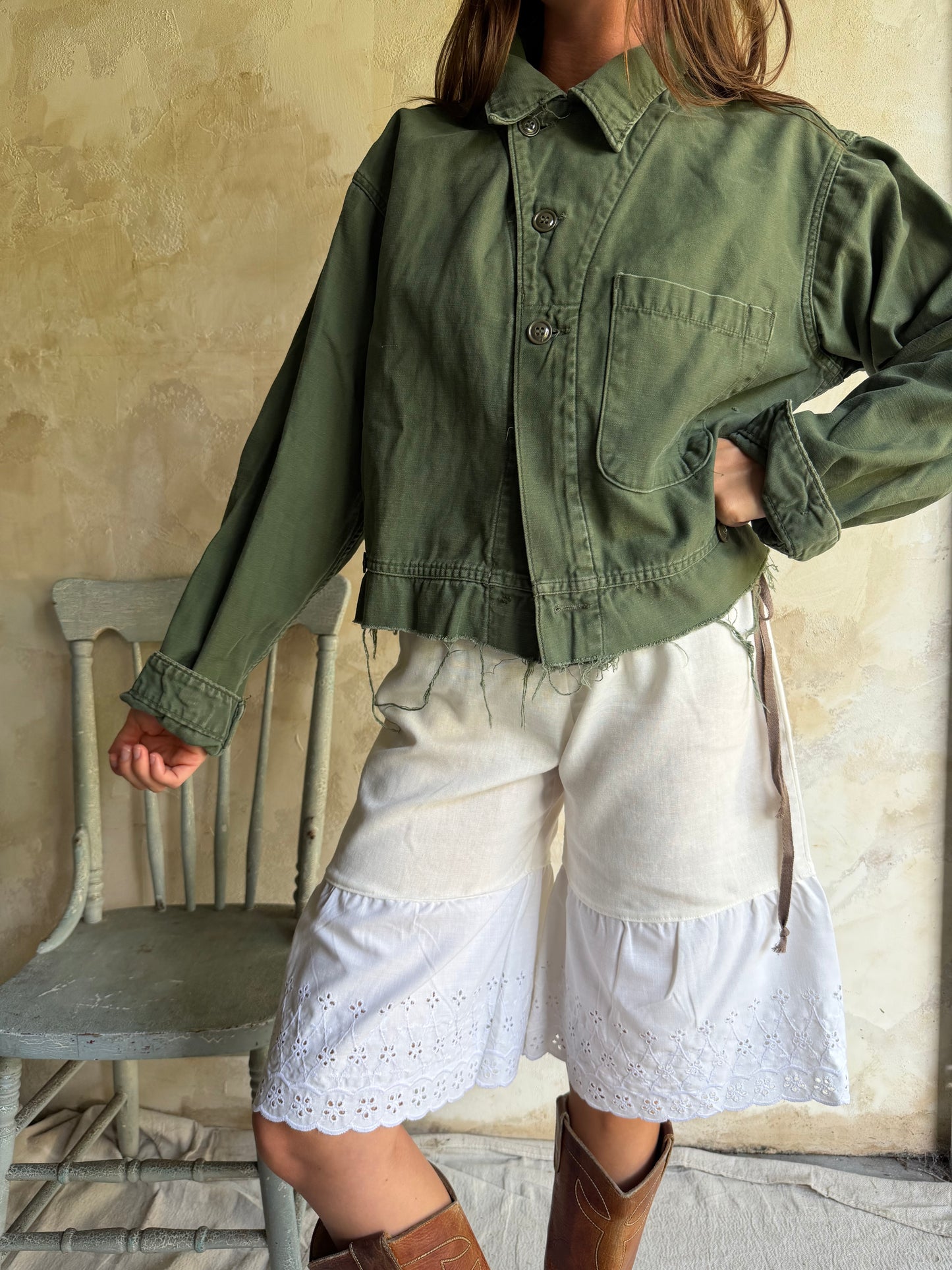 Military Cropped Jacket