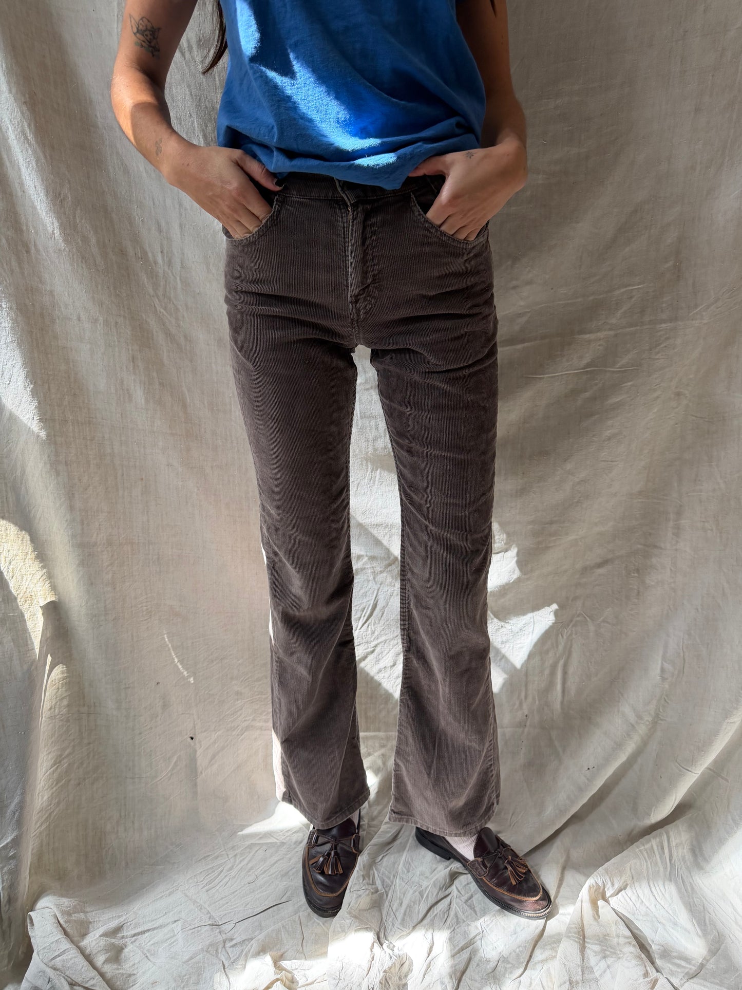 Fawn Corduroy Trouser
