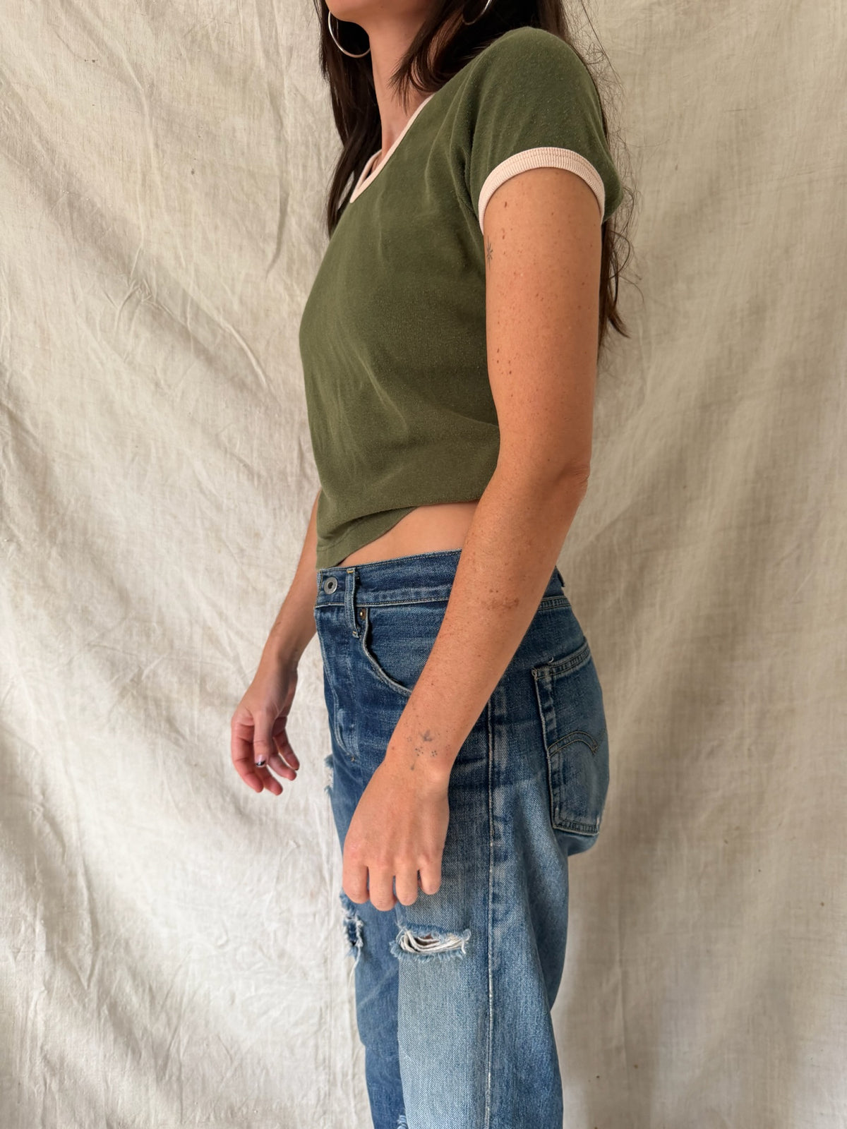 Army Green Tee