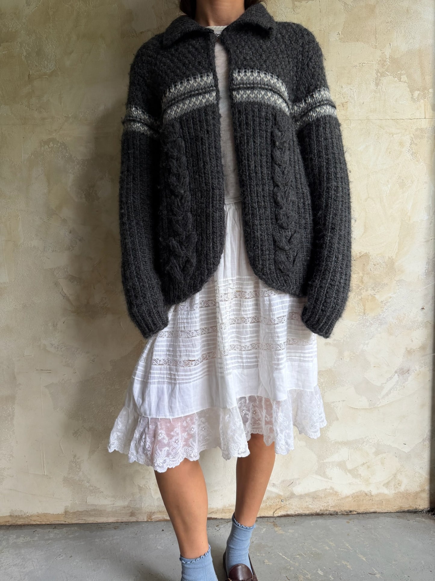 Charcoal Woolrich Cardigan
