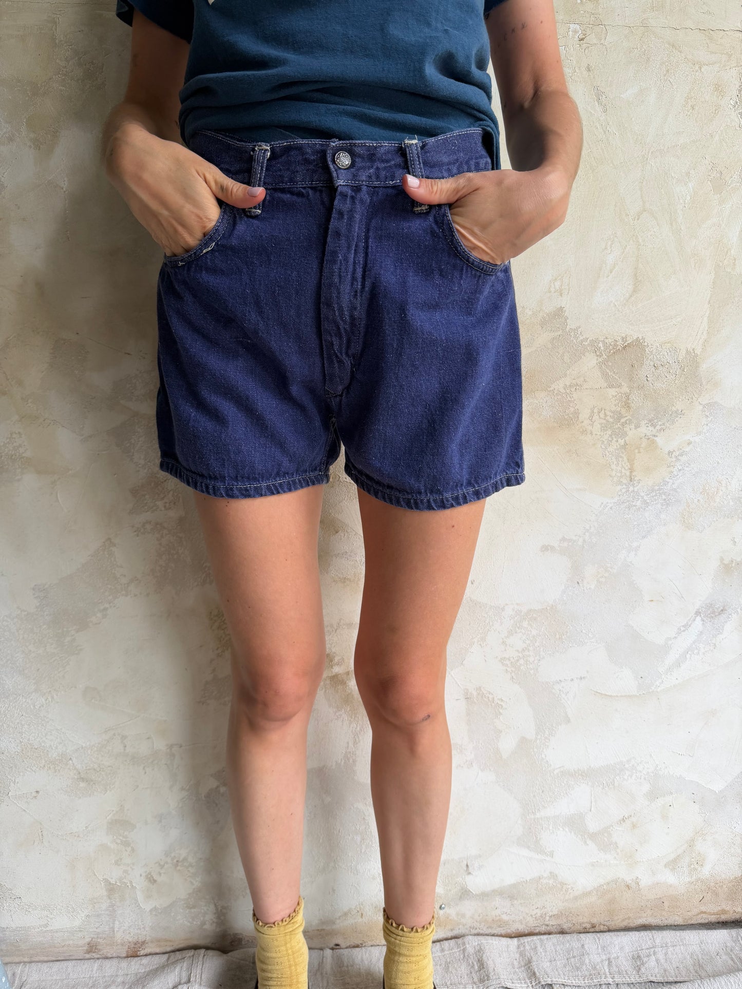 Indigo Denim Shorts