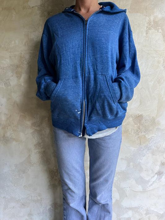 Vintage Cobal Blue Zip Up