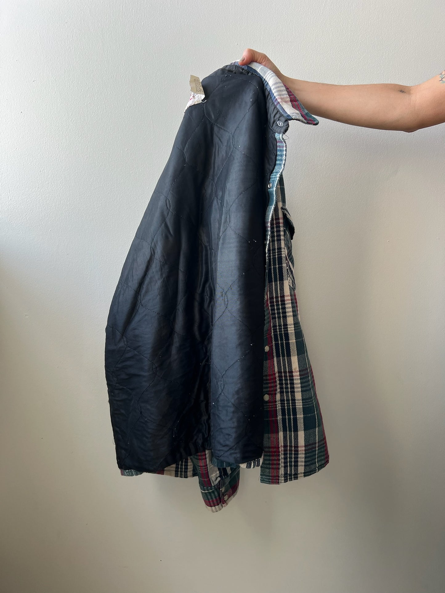 Lined Cotton Plaid Shirt
