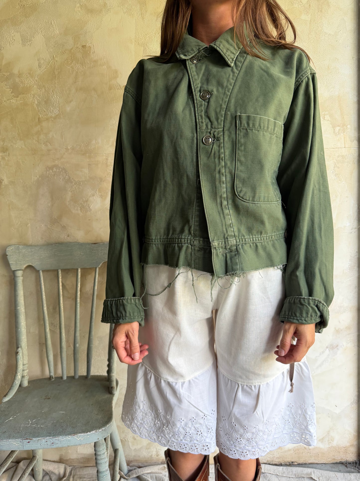 Military Cropped Jacket