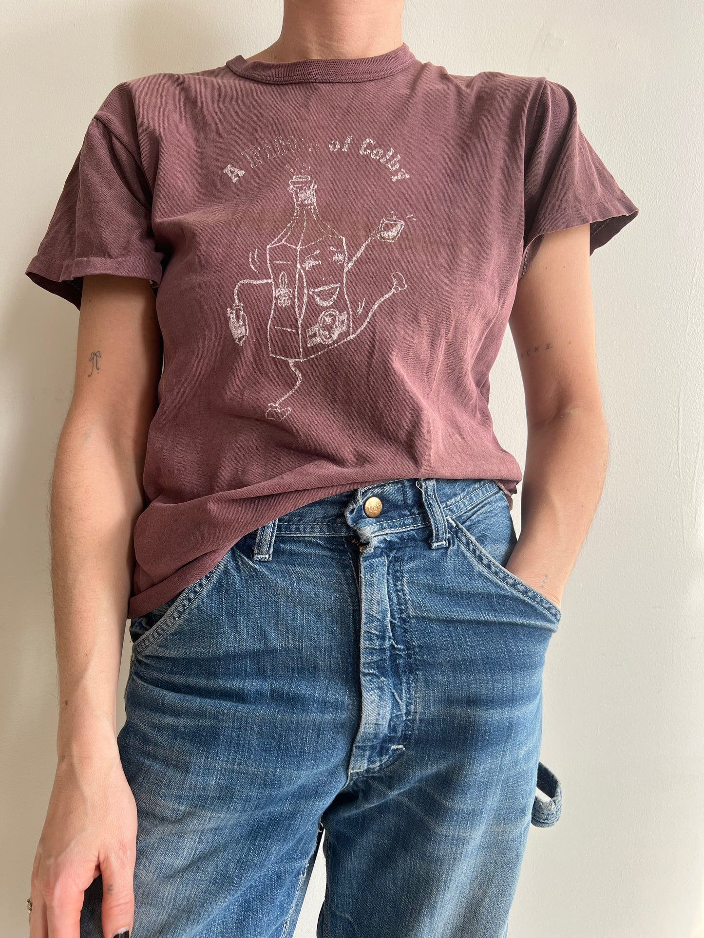 Faded Brown Graphic Tee