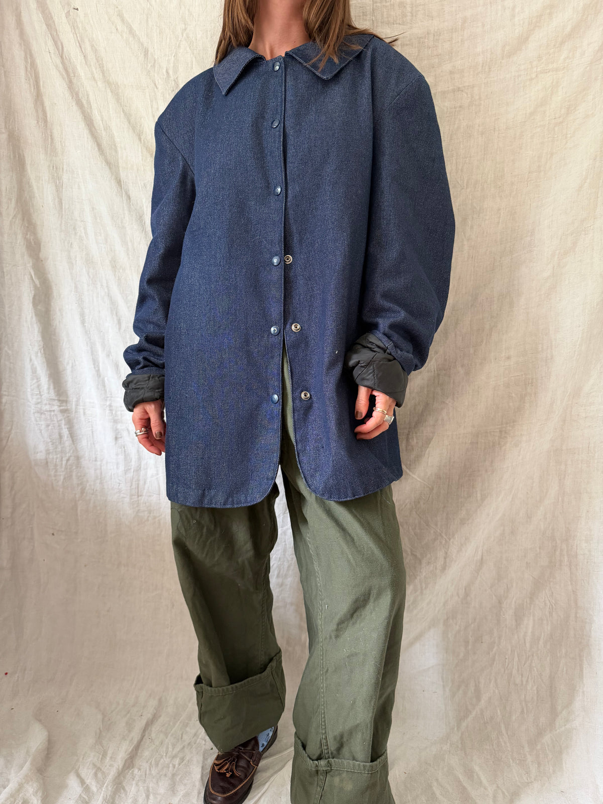 Denim Peacoat