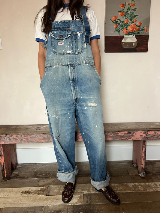 Faded Painters Denim Overalls