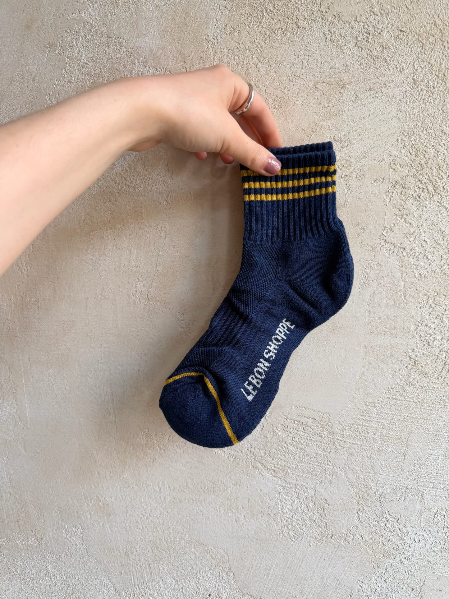 Girlfriend Socks in Navy By Le Bon Shoppe