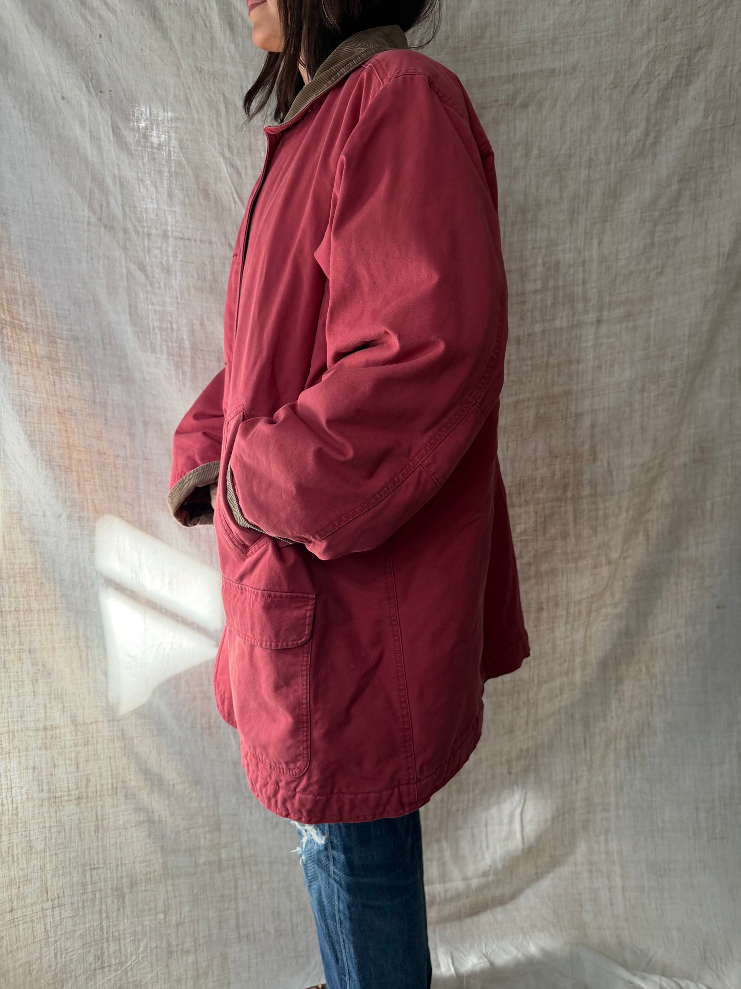 Faded Red LL Bean Barn Coat
