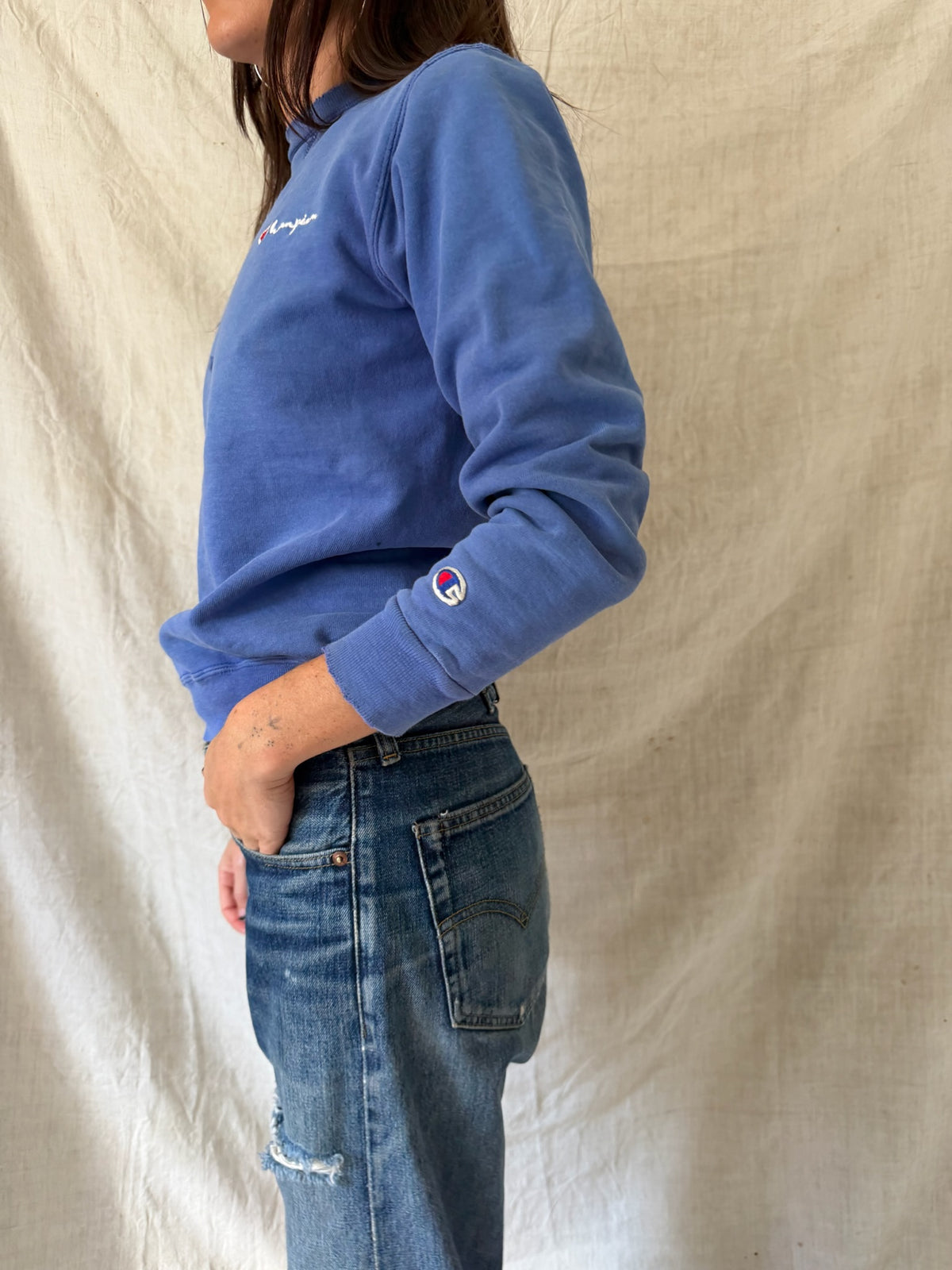Sky Blue Champion Crewneck