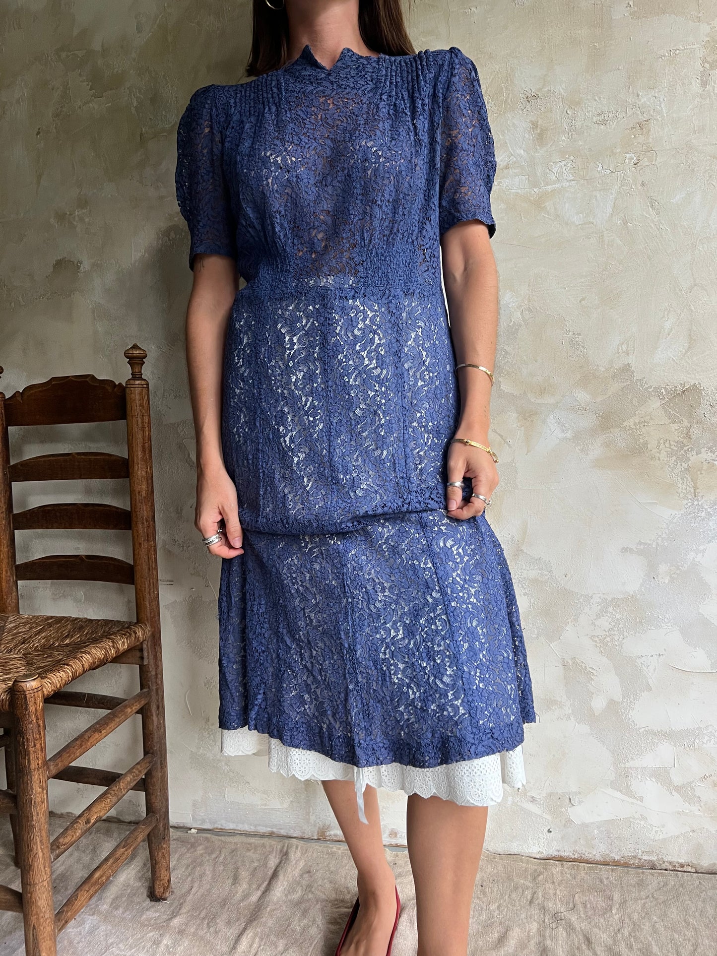 Periwinkle Lace Dress