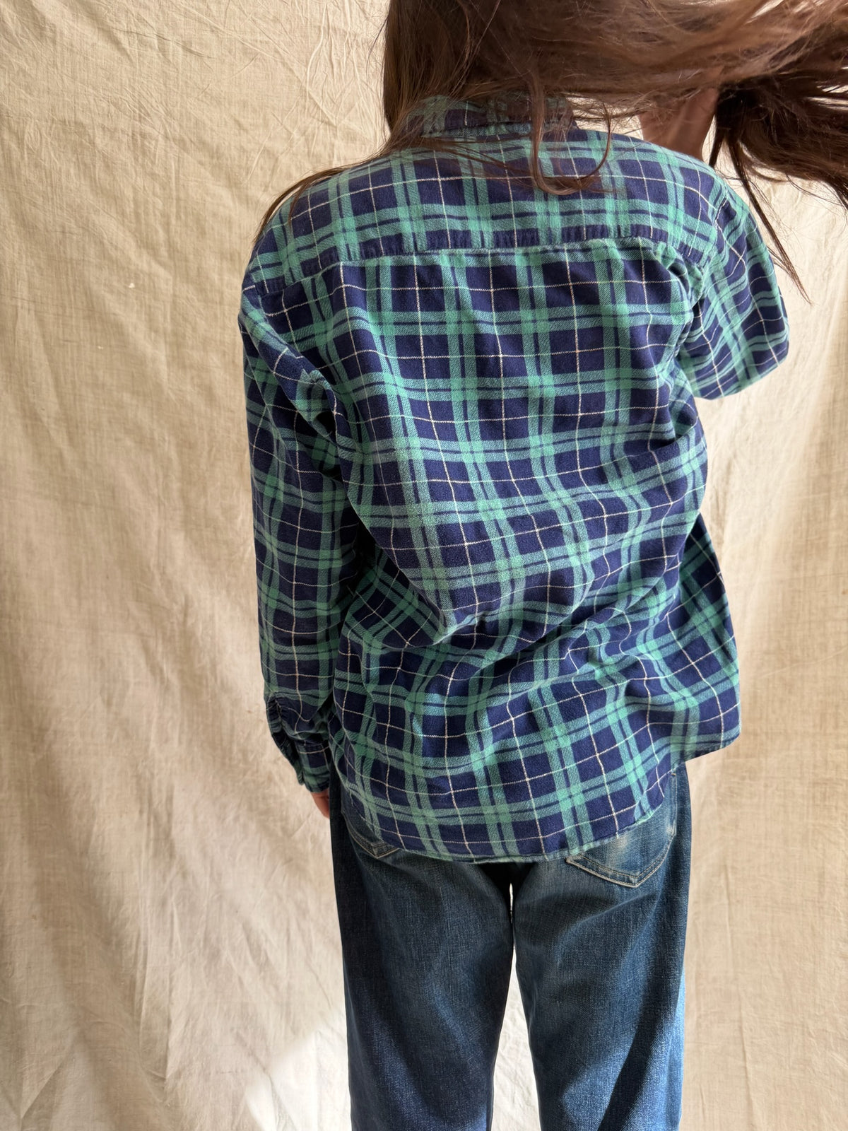 Navy + Teal Flannel