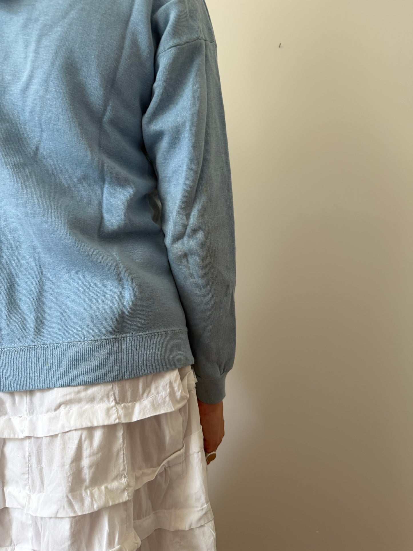 Baby Blue Zip Up Hoodie