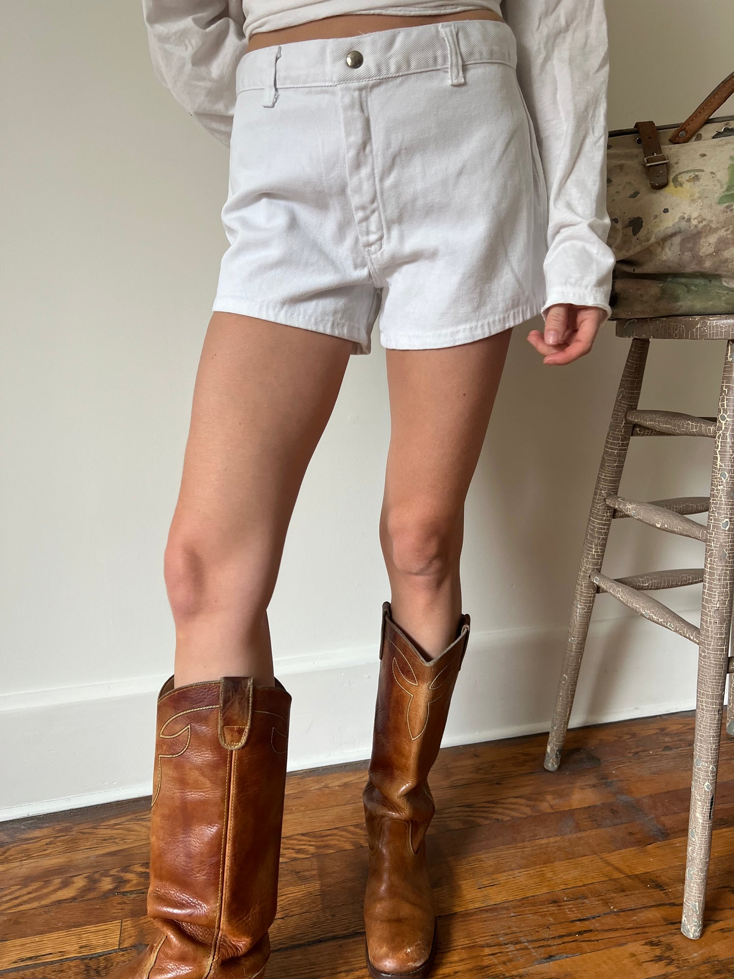 White Micro Shorts