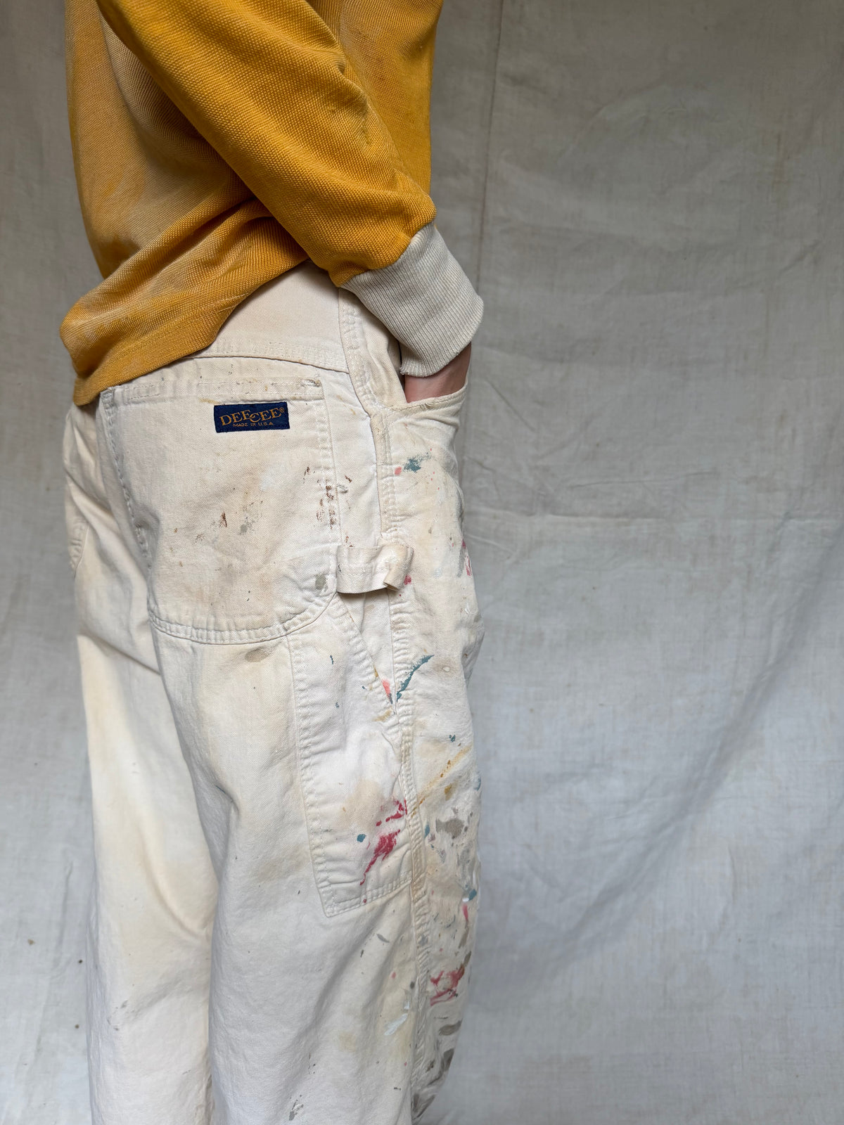DeeCee Cream Painter Pants