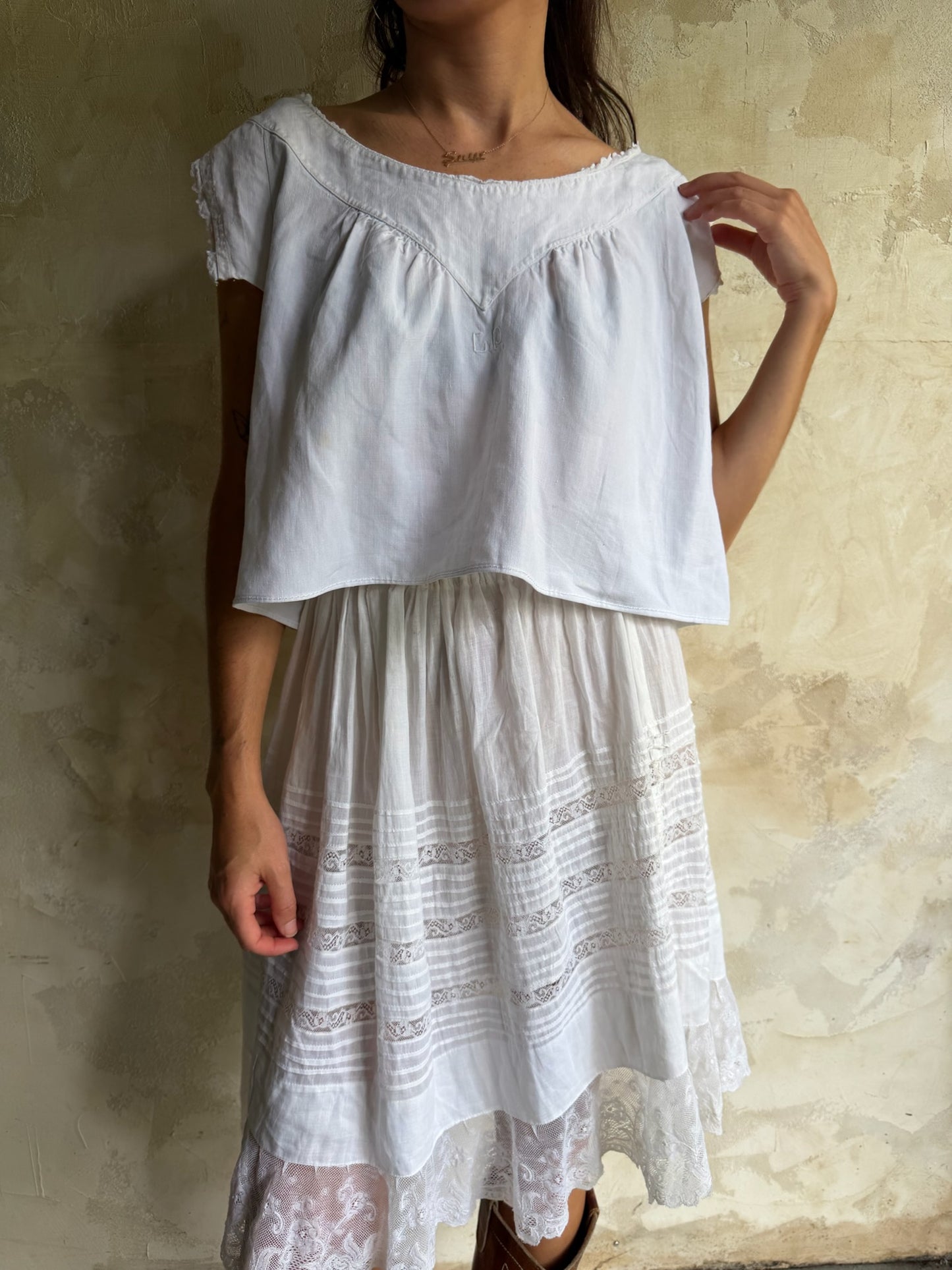 Antique Italian Cropped Blouse