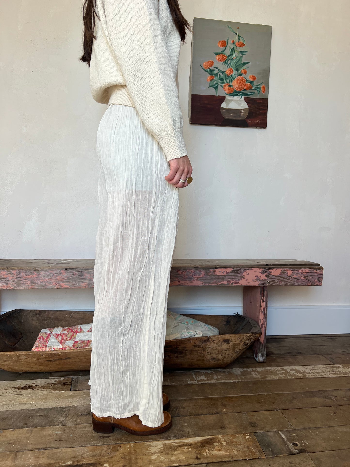 Oaxacan Natural Cotton Pant