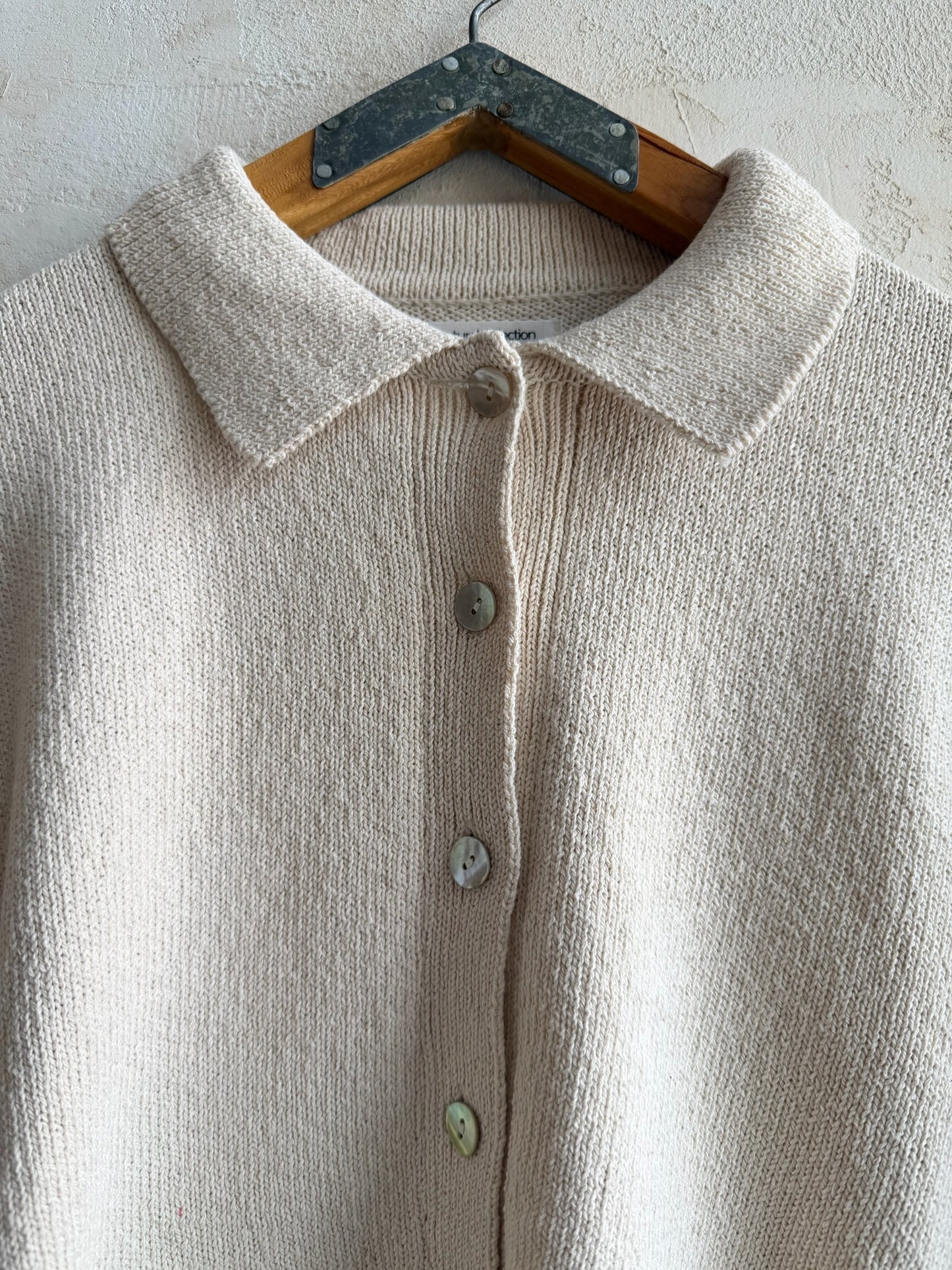The Club Cardigan in Naturel By Le Bon Shoppe