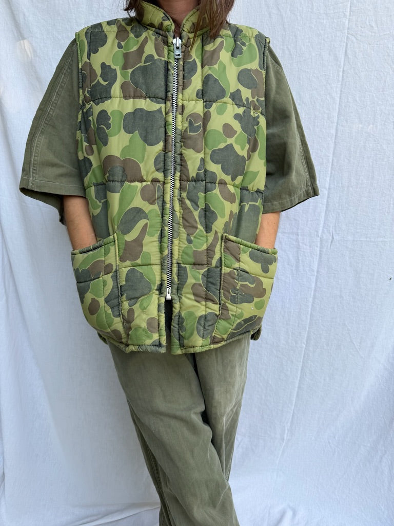 Faded Camo Puffer Vest