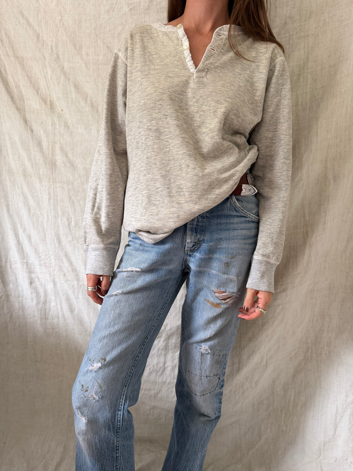 Grey Doufold Henley