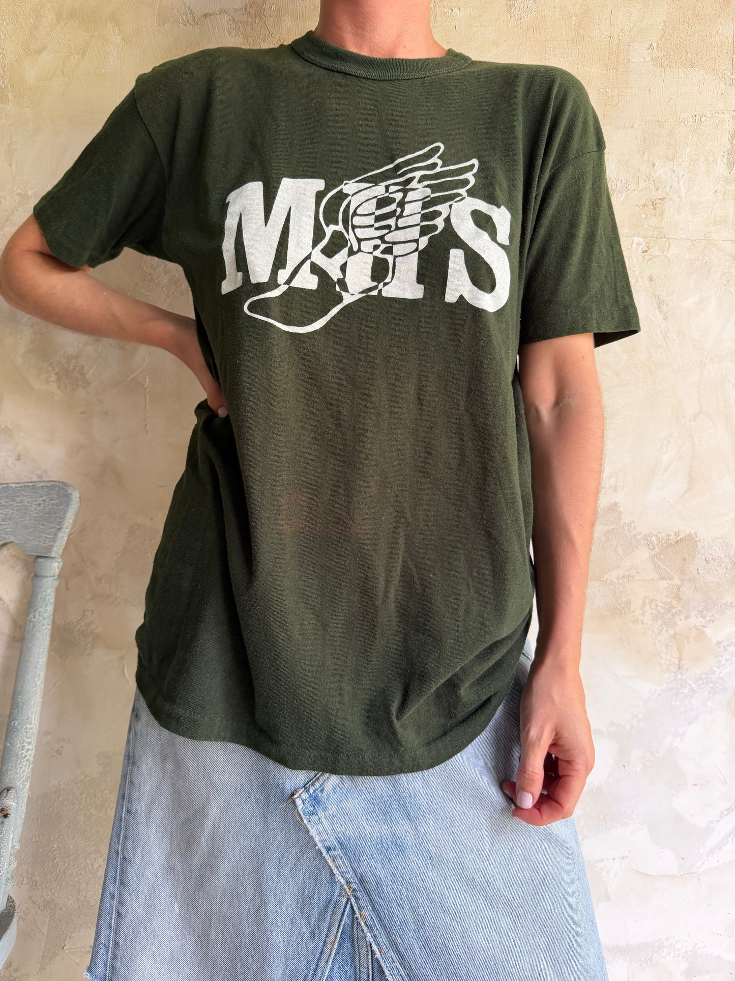 Dark Green MHS Track Tee