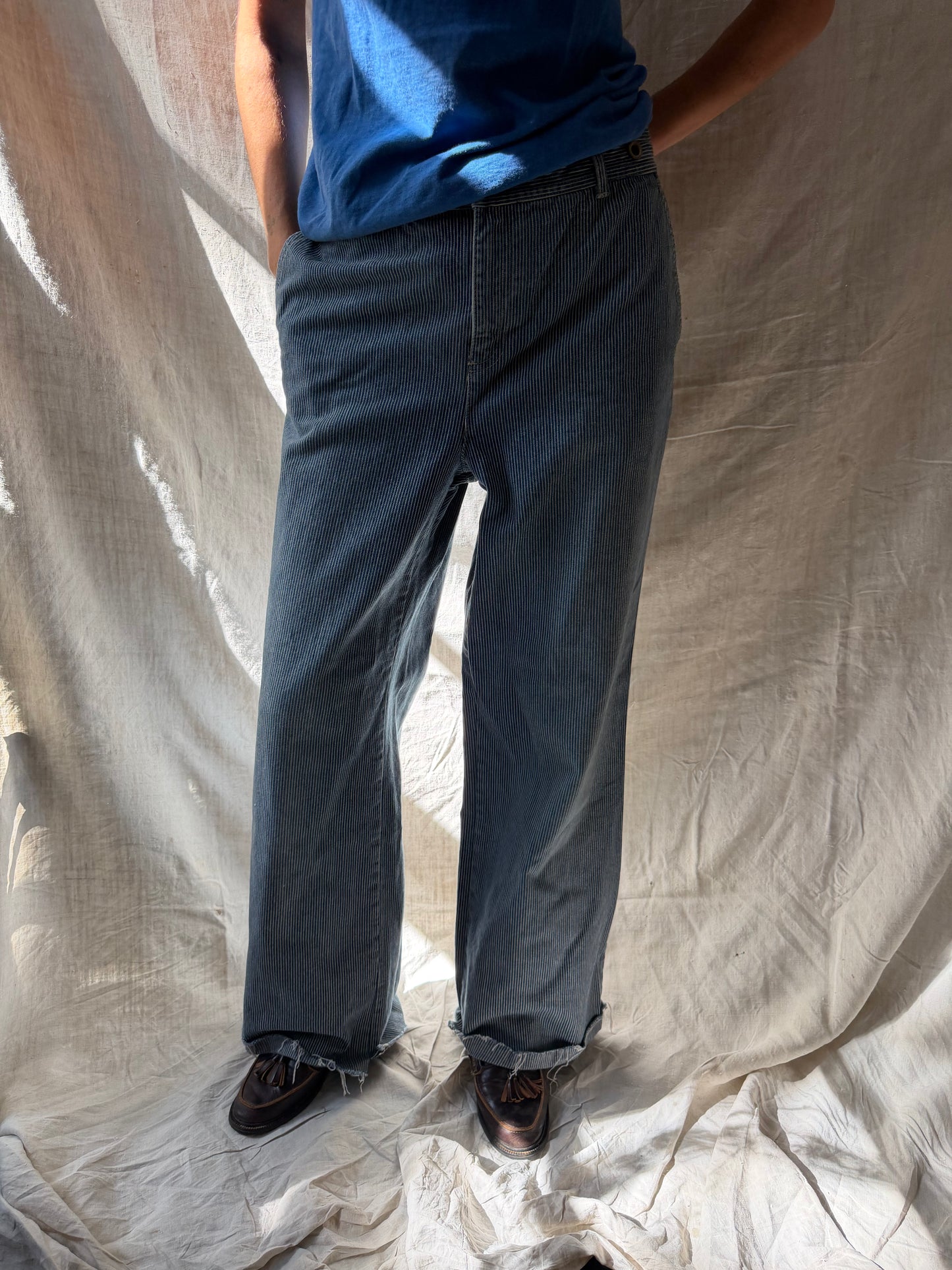 Polo Pinstriped Denim