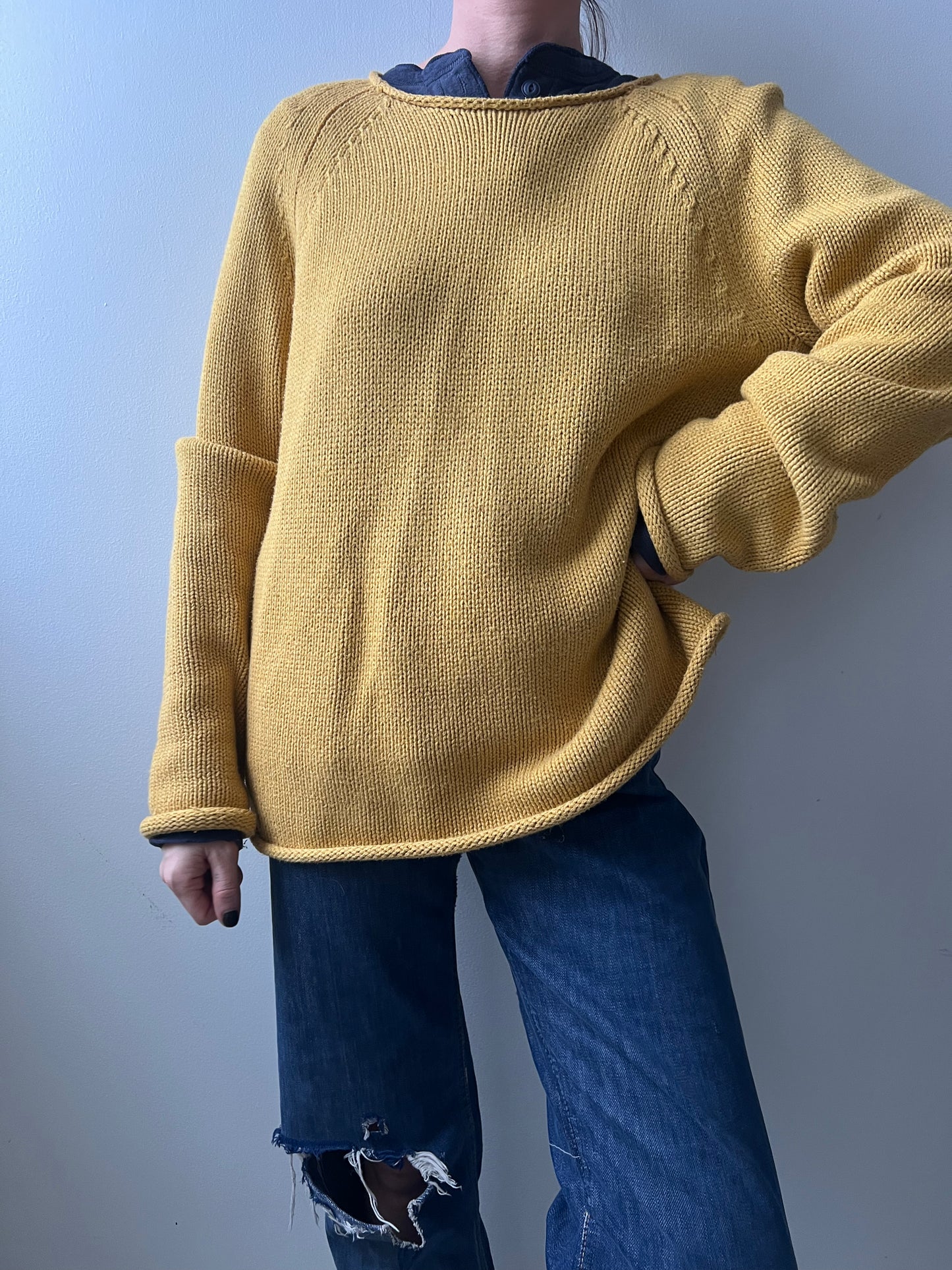 J Crew Mustard Knit