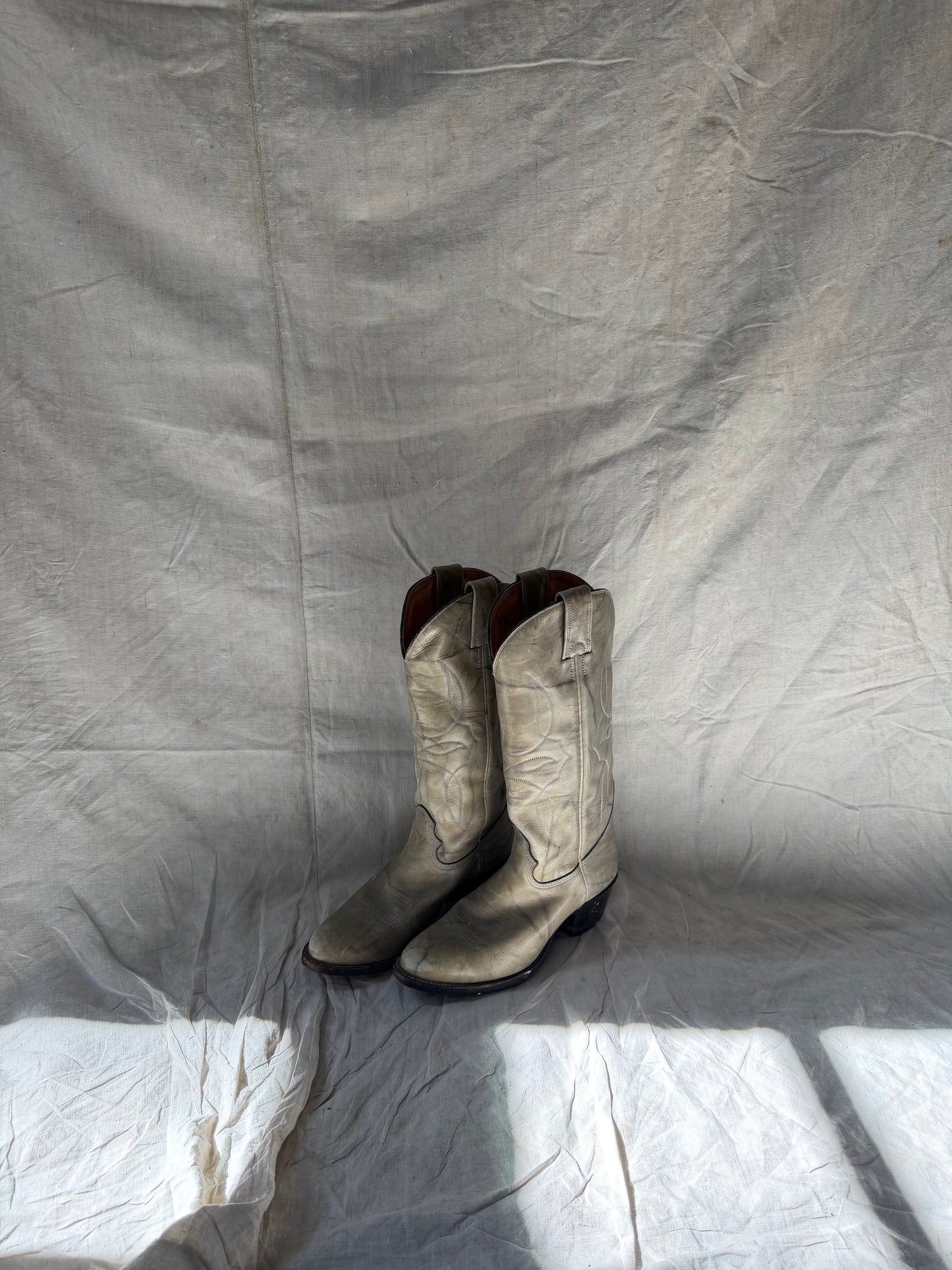 Blue Grey Cowgirl Boots