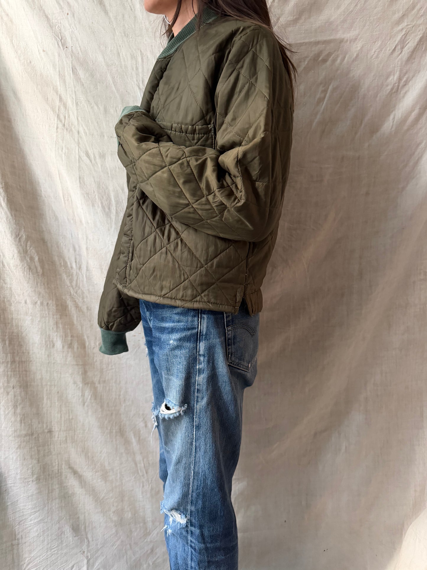 Cropped Military Coveralls Liner