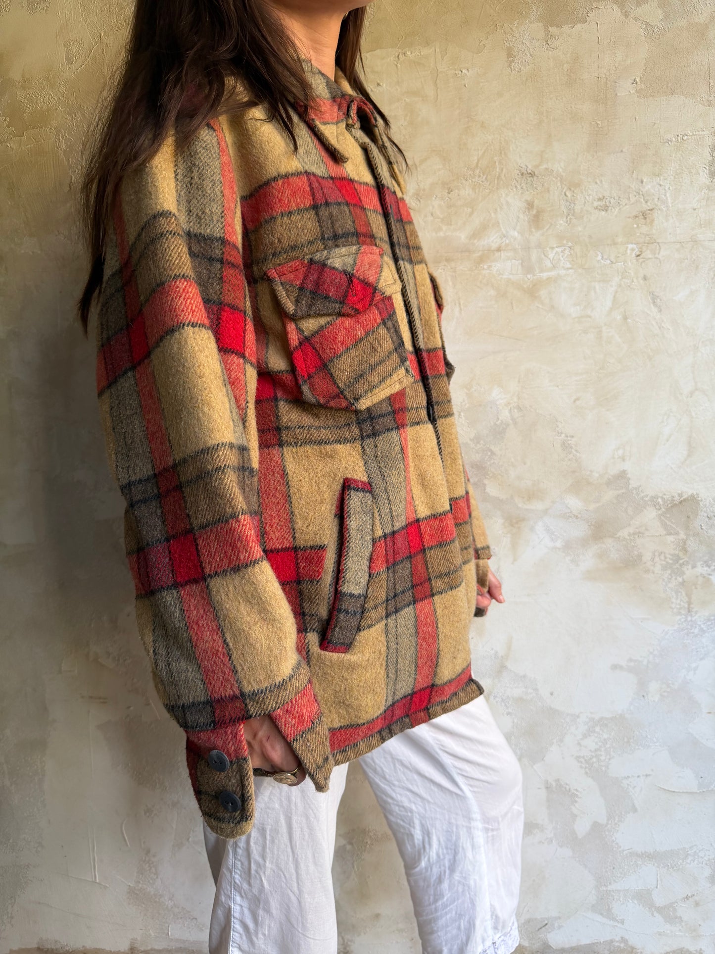 Plaid Wool Shacket