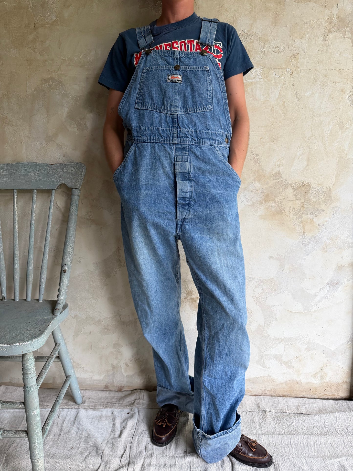 Faded Oshkosh Denim Overalls