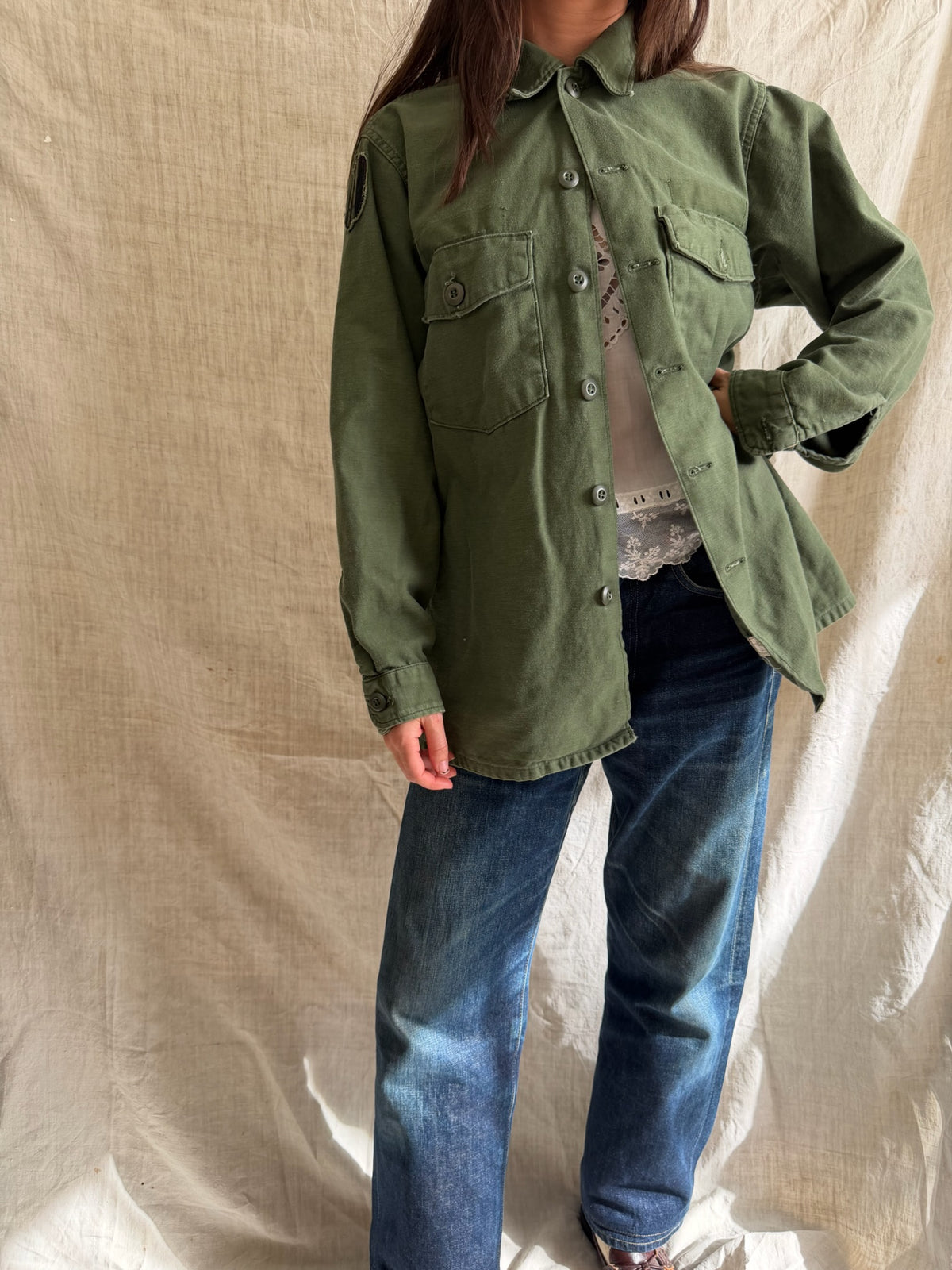 Military Green Shacket