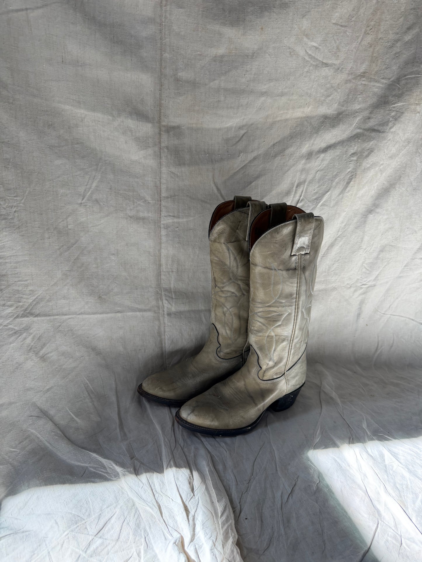 Blue Grey Cowgirl Boots