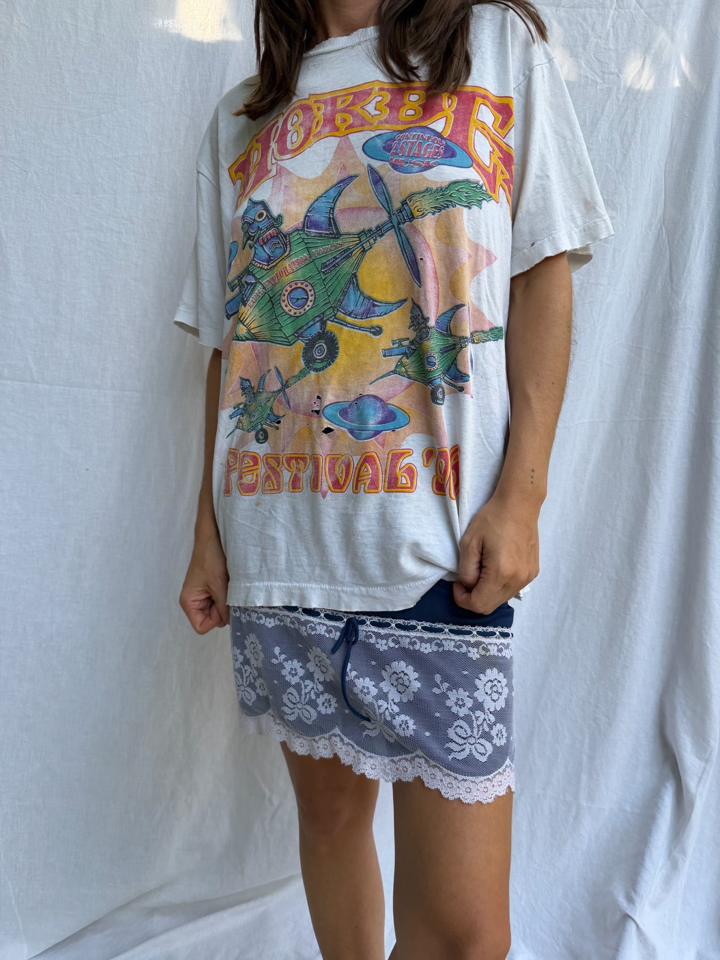 Navy Slip Skirt