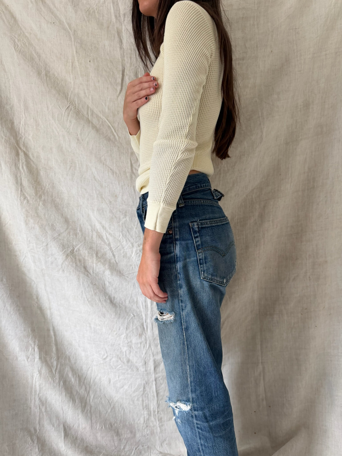 Butter Cream Henley