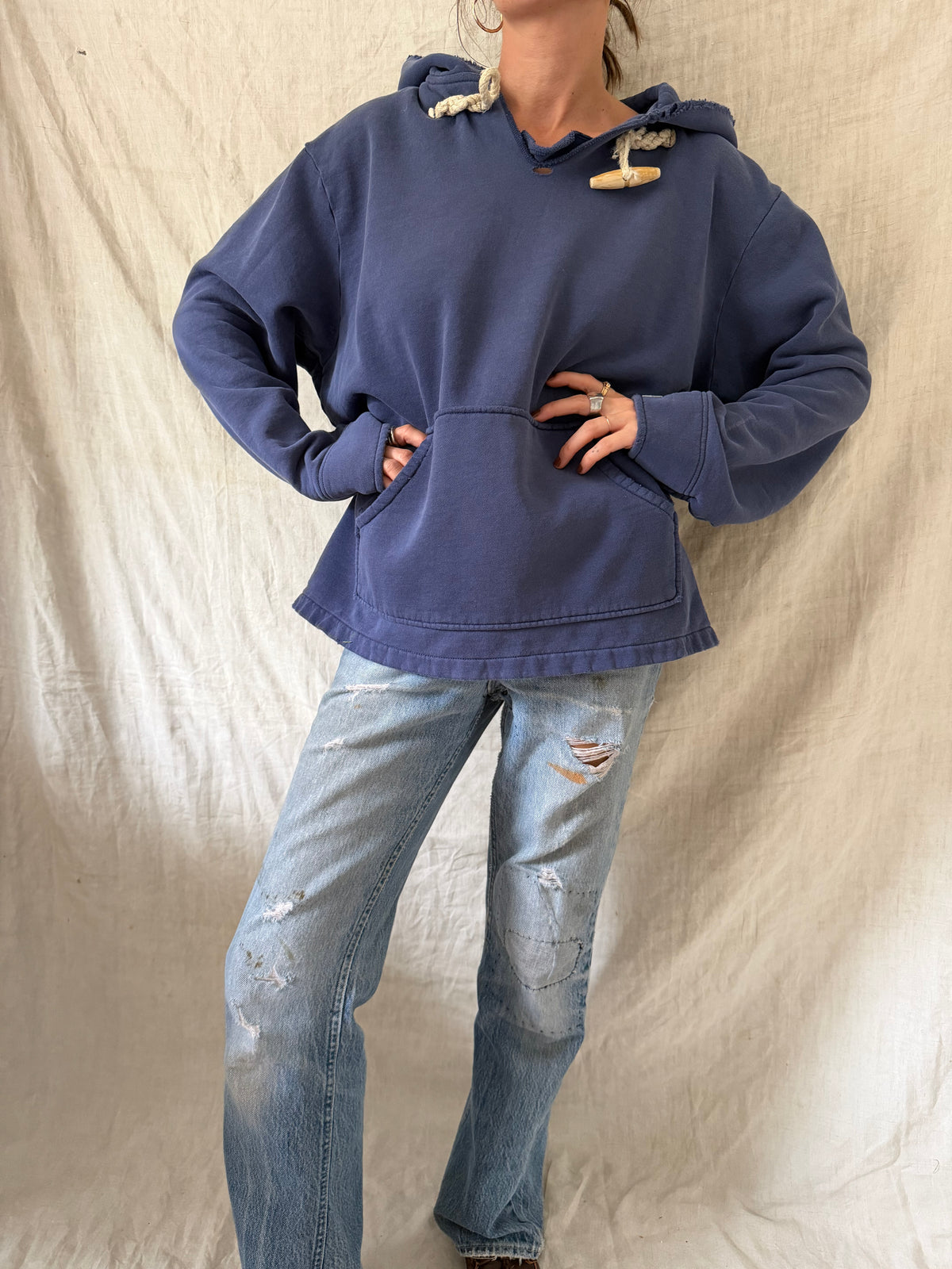 Polo Faded Blue Hoodie